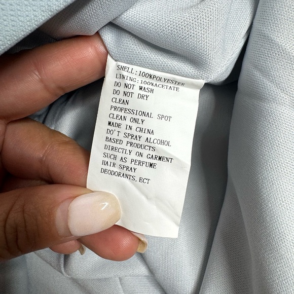 Mac Duggal Light Blue Embellished Midi Dress - Picture 7 of 10